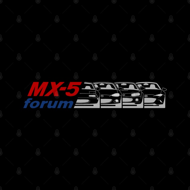 MX5-Forum logo Rojo+Azul+Gris by jaagdesign