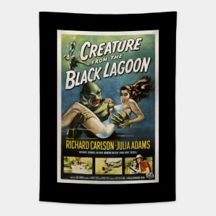 Creature From The Black Lagoon Movie Poster Tapestry