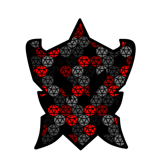 Dragons of Tarkir - D20 pattern grey by Ooze Blues