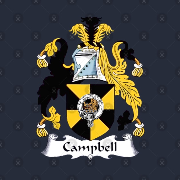 Campbell Clan Crest T-Shirt by D_AUGUST_ART_53