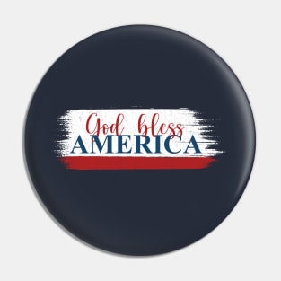 God bless America Pin