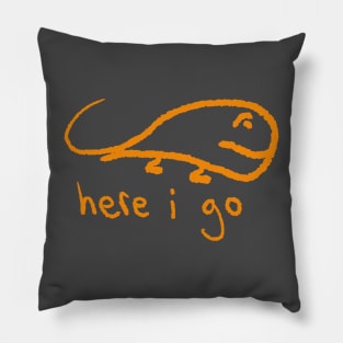 here i go lil wobbly guy Pillow
