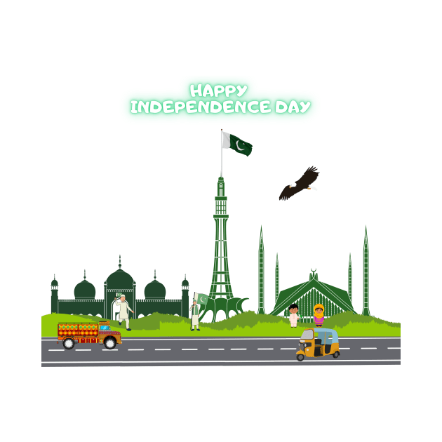 Happy Independence Day Pakistan by Quotigner