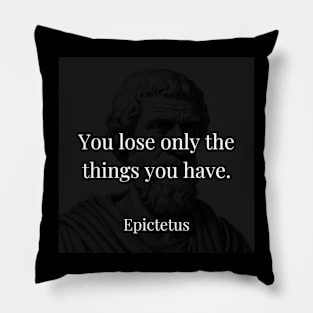 Epictetus's Insight: The Art of Letting Go Pillow