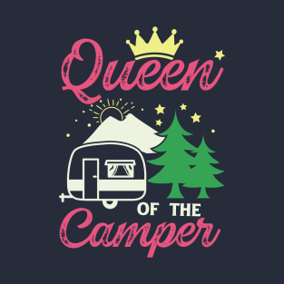 Queen of the Camper Funny Camping Girl T-Shirt