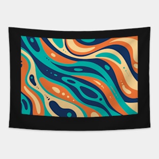 Colorful Waves Tapestry