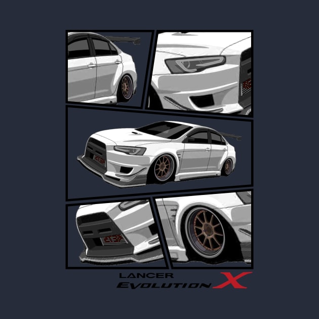 Mitsubishi Lancer EVO X Ehite, Evolution X, JDM by T-JD