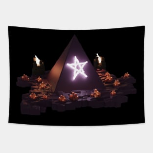 pentagram pyramid Tapestry