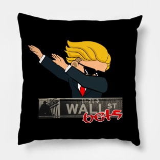 wallstreet dab man Pillow