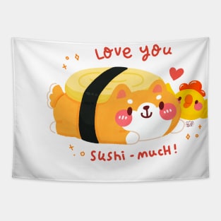 Love You Sushi Much Tapestry