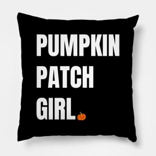 Pumpkin Patch Girl - Minimalist Design with a Pumpkin Pillow