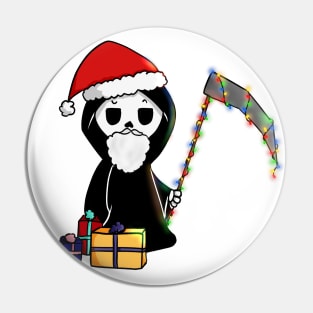 Christmas Grim Reaper Pin