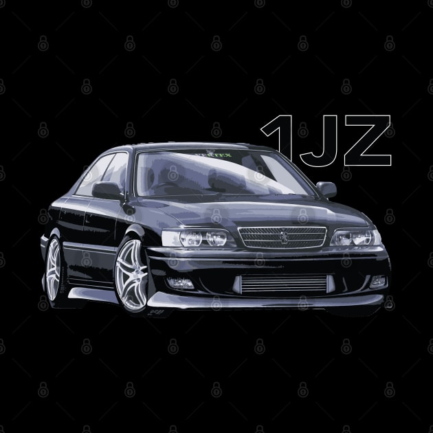 jZX100 TRD vip black CHASER MARK II tOYOTA Drift 1jz street car VERTEX KIT by cowtown_cowboy