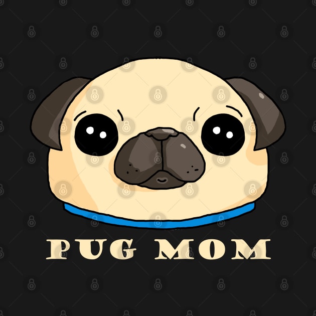 Pug Mom dark by karutees