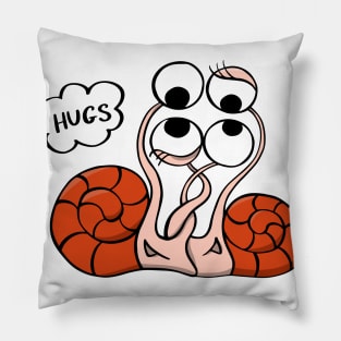 Snail hugs Pillow