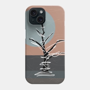 desert blue moon Phone Case