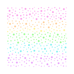 Pastel Rainbow Polka Dots T-Shirt