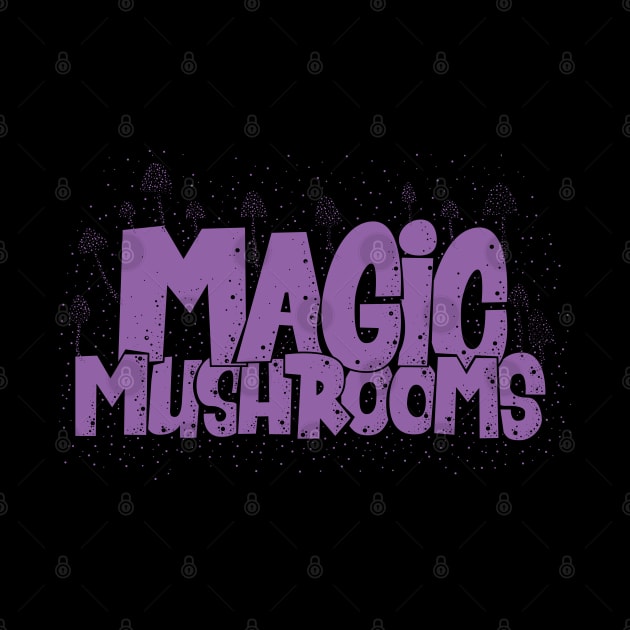 Magic Mushrooms - Psilocybin - Psychedelic Art by Boogosh