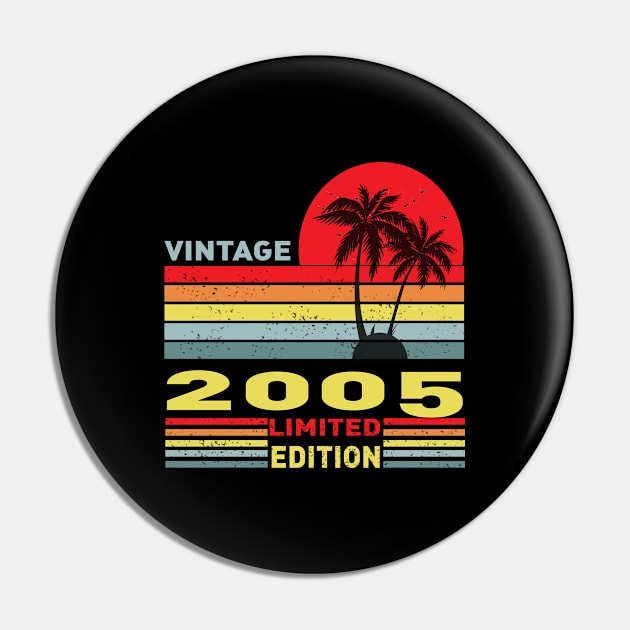 16 Year Old Gifts Vintage 2005 Limited Edition Pin by Adel dza