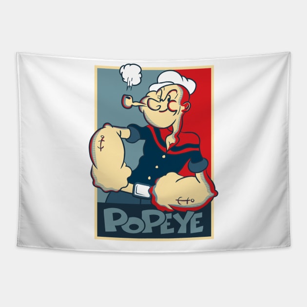 Popeye Tapestry by dnacreativedesign