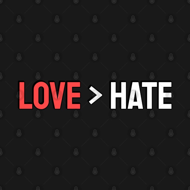 Love is greater than hate by InspireMe