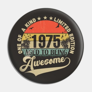 Vintage Year 1975 Pin