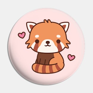 Love Cute Red Panda Pin