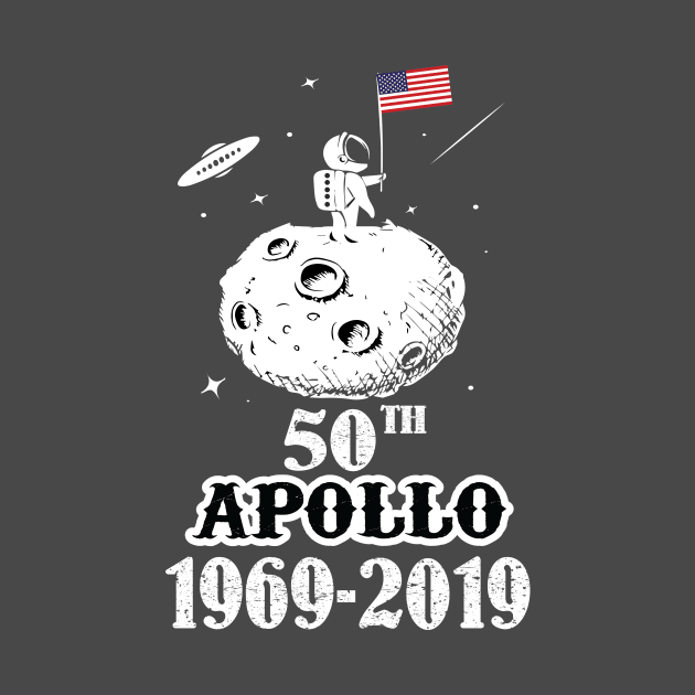 Apollo 11 50th Anniversary TShirt, Apollo 11 Moon Landing 50th Anniversary by haniyuosof