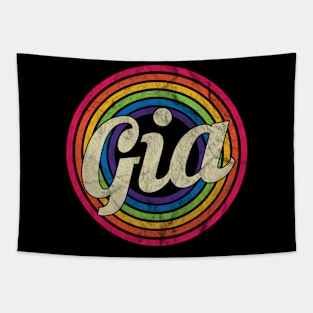 Gia - Retro Rainbow Faded-Style Tapestry