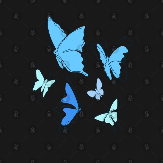 Blue butterflies by BRIJLA