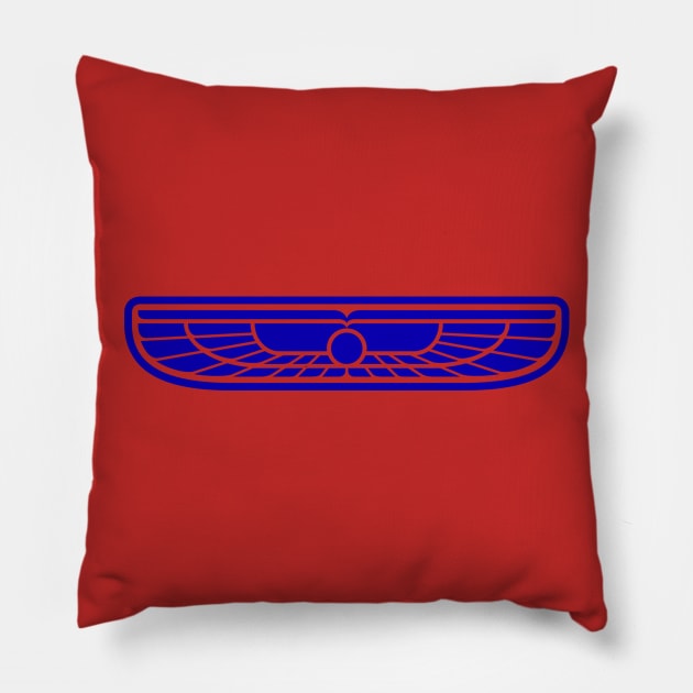 Purple Winged Sun Logo Pillow by Studio Yutani