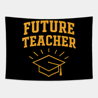 Future Teacher Graduation Cap Tapestry