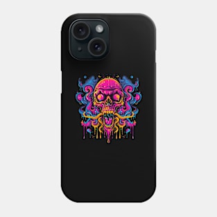 Weird Skull Horror Scary Colorful Phone Case