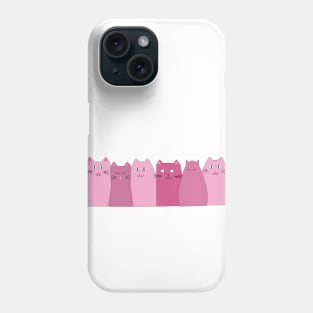 Pink funny cats Phone Case