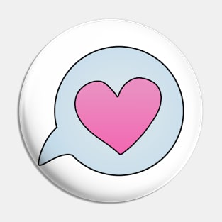 I Love You (pink) Pin