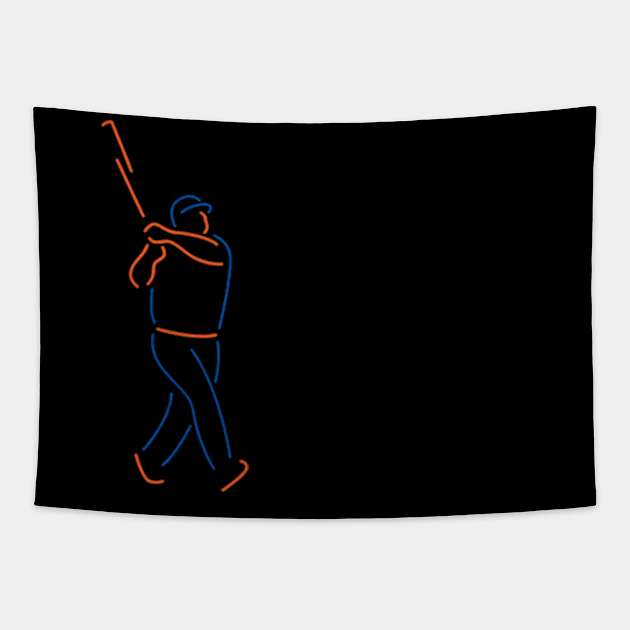 Daniel Vogelbach Neon Tapestry by KraemerShop