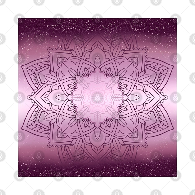 Purple Gradient Mandala by Blue Moon Barn