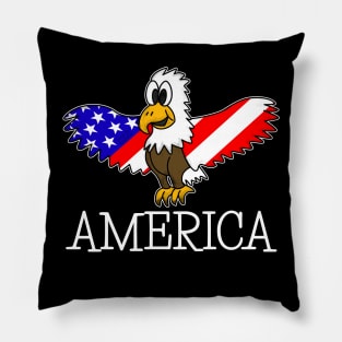 Eagle US Flag America Independence Day 4th July Pillow