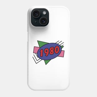 Year 1980 Retro 80s Graphic Phone Case