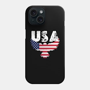 Rainbow American Flag Women Patriotic Shirt 4th of July Memorial  Patriotic style retro vintage 80s Phone Case