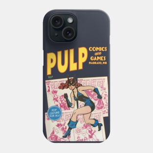 Pulp Black Cat Collage Phone Case