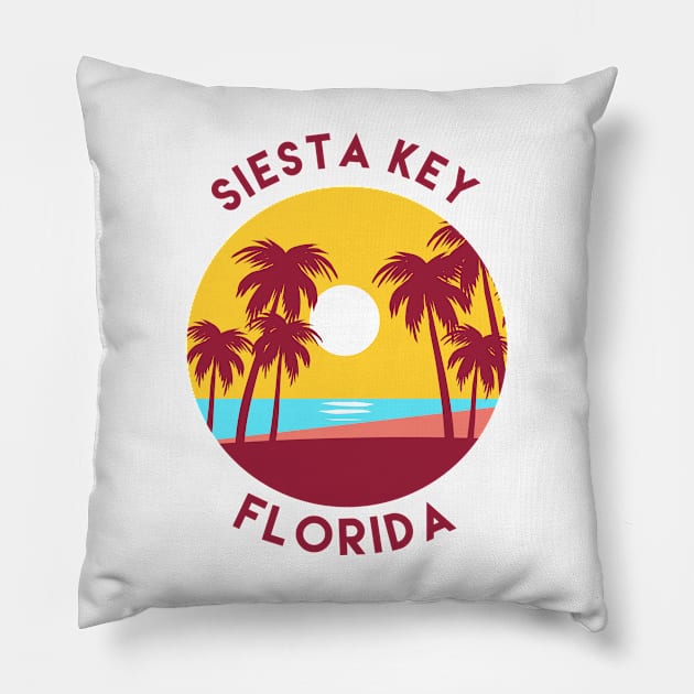 Siesta Key, Florida Pillow by MagnificentPlaces