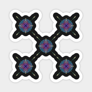 Abstract pattern mandala Magnet