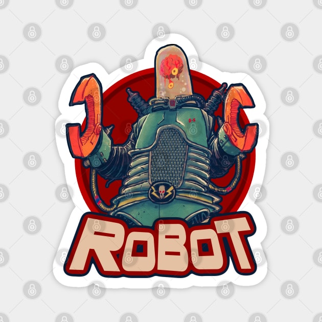 Robot Magnet by sideshowmonkey