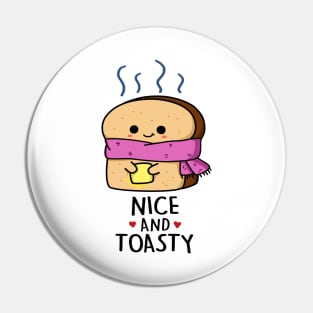 Nice And Toasty Cute Toast Bread Pun Pin