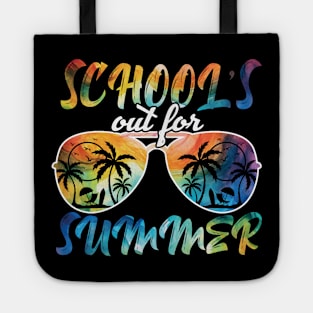 Schools Out For Summer Tie Dye Last Day Of School Teacher Tote