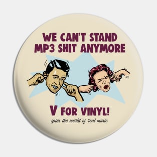 V for Vinyl! Pin