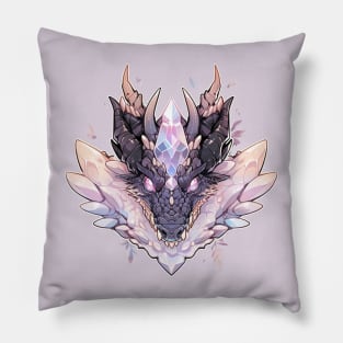 Pastel Goth Crystal Dragon Pillow