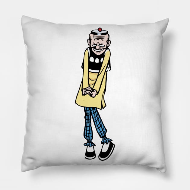 Bashful - Old Master Q Pillow by lldesigns