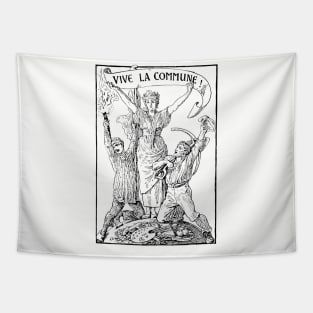 Vive La Commune Walter Crane - Historical, Paris Commune, Socialist, Leftist Tapestry